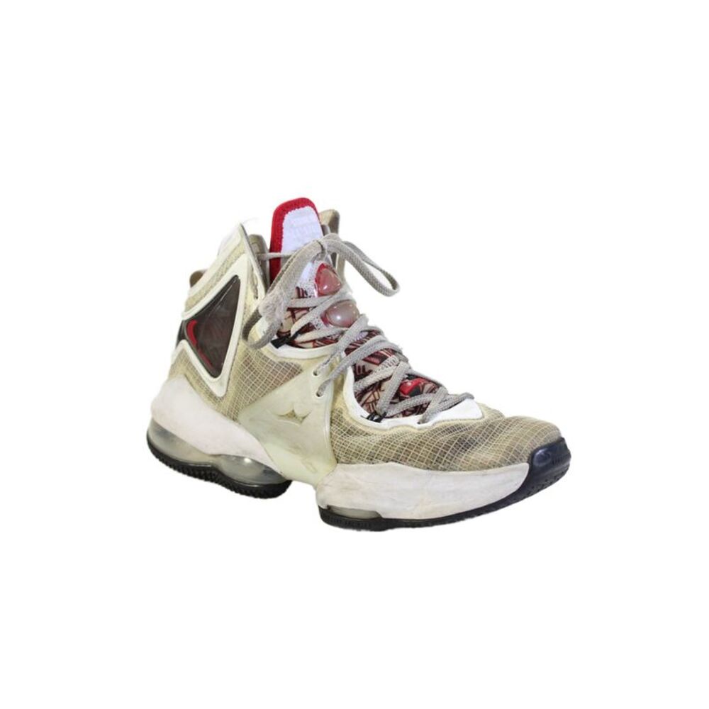 Nike Childrens Boys High Top Lebron 19 GS Sketch Sneakers White Size 7